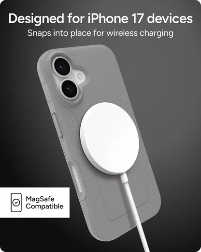 ZAGG Luxe Snap Apple iPhone 17 Hoesje MagSafe Back Cover Grijs afbeelding 5