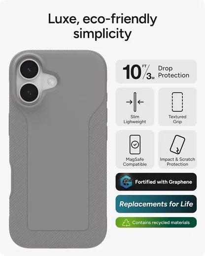 ZAGG Luxe Snap Apple iPhone 17 Hoesje MagSafe Back Cover Grijs afbeelding 2