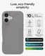 ZAGG Luxe Snap Apple iPhone 17 Hoesje MagSafe Back Cover Grijs afbeelding 2