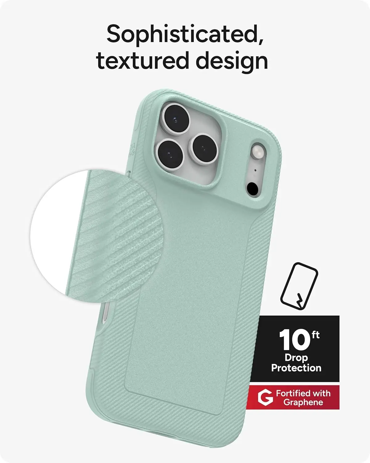 ZAGG Luxe Snap Apple iPhone 17 Pro Max Hoesje MagSafe Back Cover Mint afbeelding 6