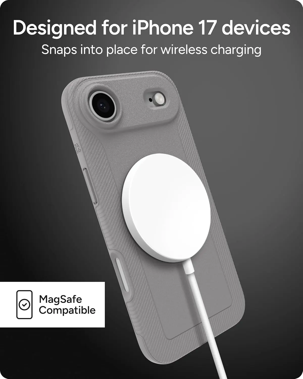 ZAGG Luxe Snap Apple iPhone Air Hoesje MagSafe Back Cover Grijs afbeelding 5