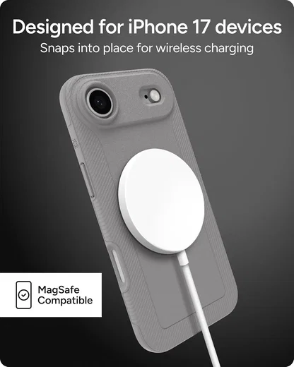 ZAGG Luxe Snap Apple iPhone Air Hoesje MagSafe Back Cover Grijs afbeelding 5