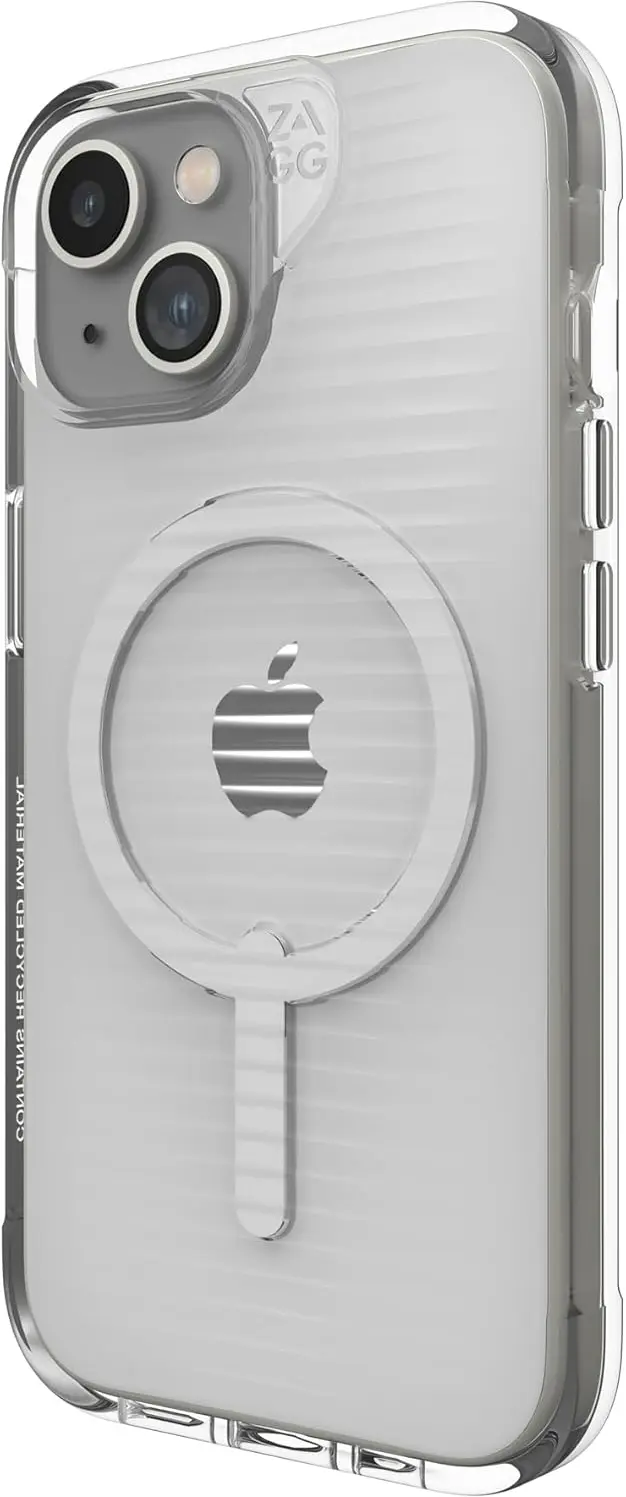 ZAGG Luxe Snap Apple iPhone 15 / 14 / 13 Hoesje MagSafe Back Cover Transparant afbeelding 1