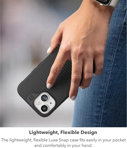 ZAGG Luxe Snap Apple iPhone 15 / 14 / 13 Hoesje MagSafe Back Cover Transparant afbeelding 7