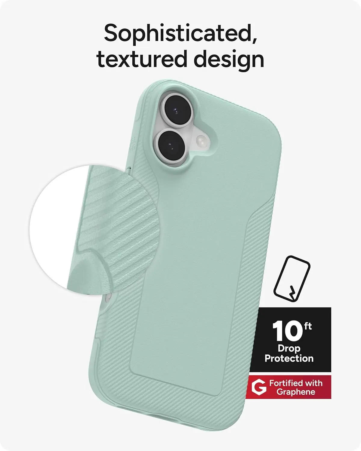 ZAGG Luxe Snap Apple iPhone 17 Hoesje MagSafe Back Cover Mint afbeelding 6