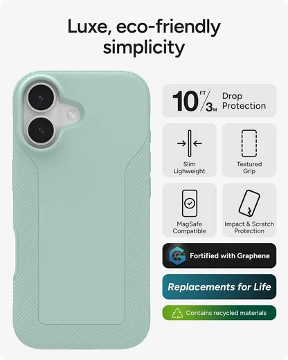 ZAGG Luxe Snap Apple iPhone 17 Hoesje MagSafe Back Cover Mint afbeelding 2