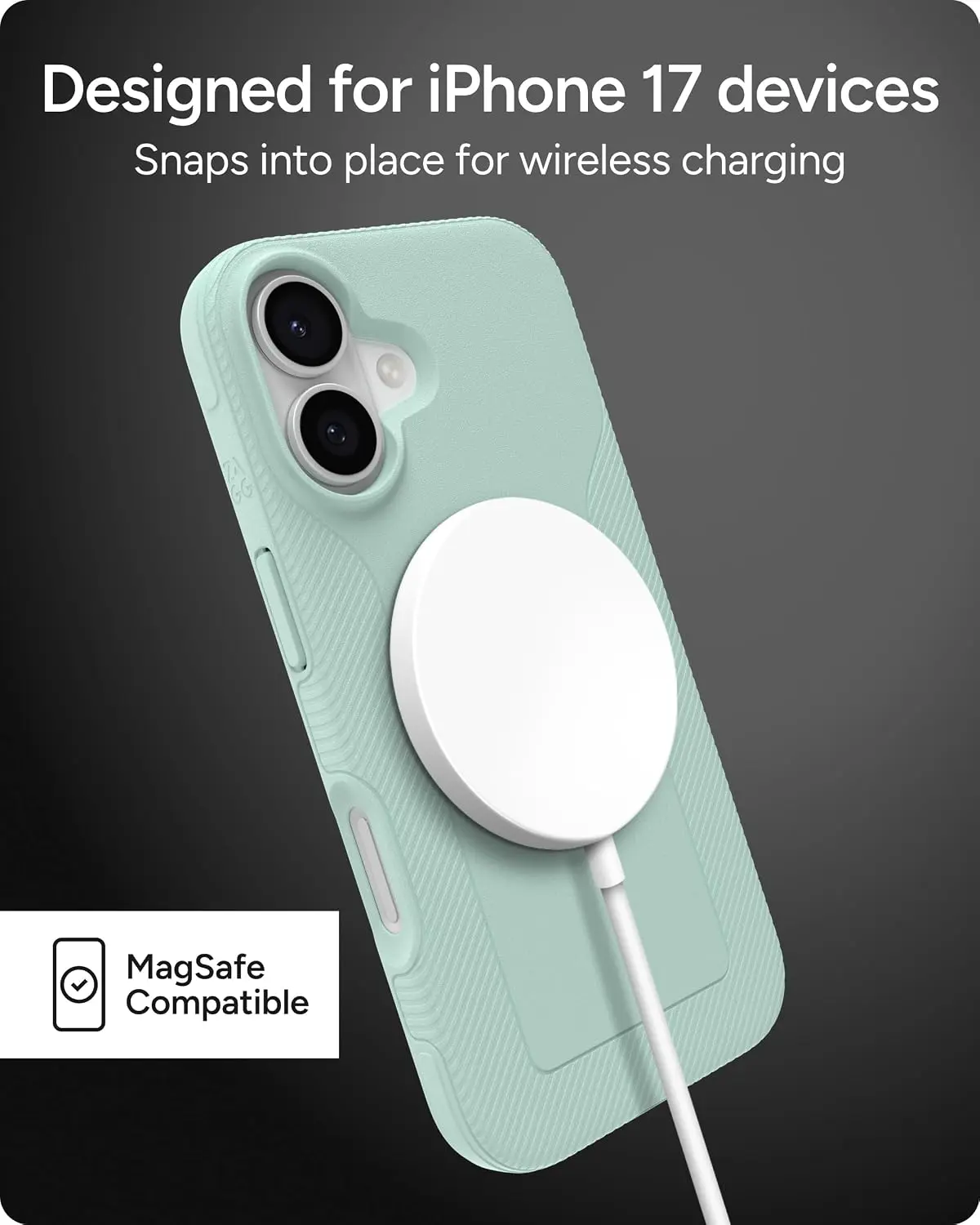 ZAGG Luxe Snap Apple iPhone 17 Hoesje MagSafe Back Cover Mint afbeelding 5