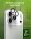 ZAGG Camera Rings iPhone 17 Pro (Max)/16 Pro (Max) CameraProtector Paars Glitter afbeelding 7