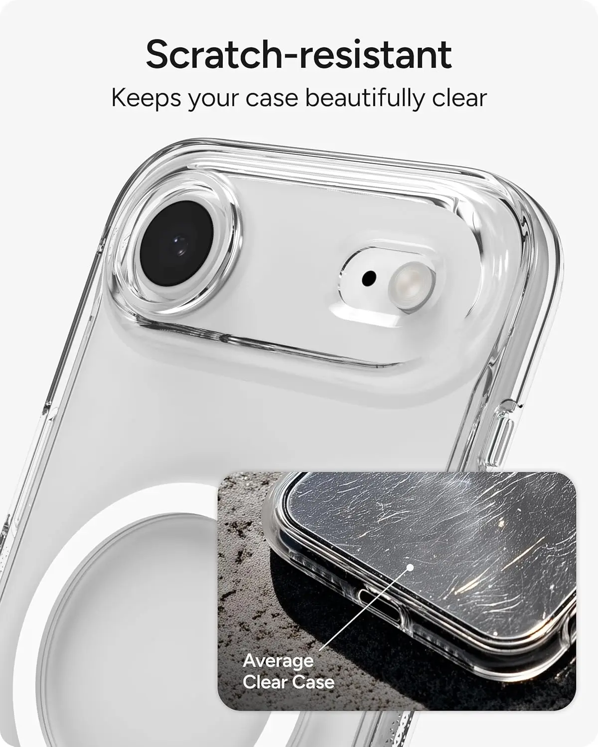 ZAGG Crystal Palace Snap Kickstand iPhone Air Hoesje MagSafe Transparant afbeelding 10