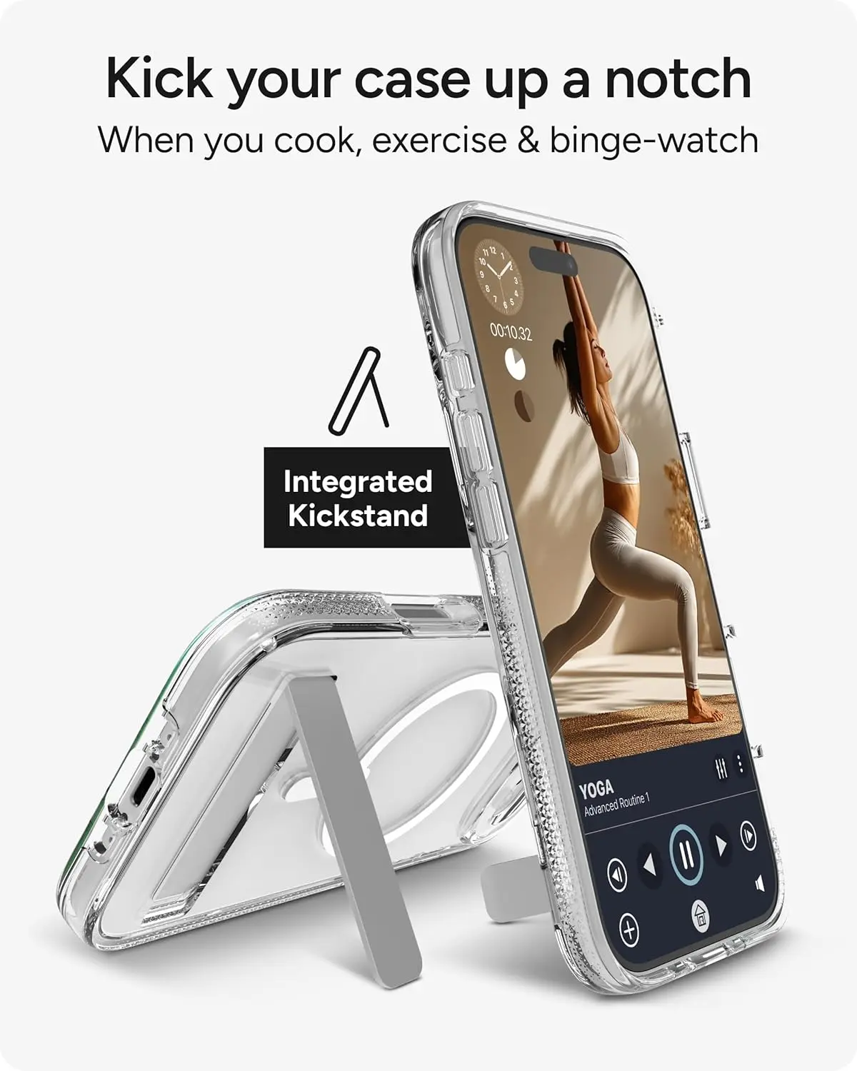 ZAGG Crystal Palace Snap Kickstand iPhone Air Hoesje MagSafe Transparant afbeelding 9