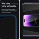 Spigen EZ Fit Glas.tR iPhone 14 Pro Max Privacy Screen Protector 2-Pack afbeelding 5