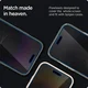 Spigen EZ Fit Glas.tR iPhone 14 Pro Max Privacy Screen Protector 2-Pack afbeelding 6