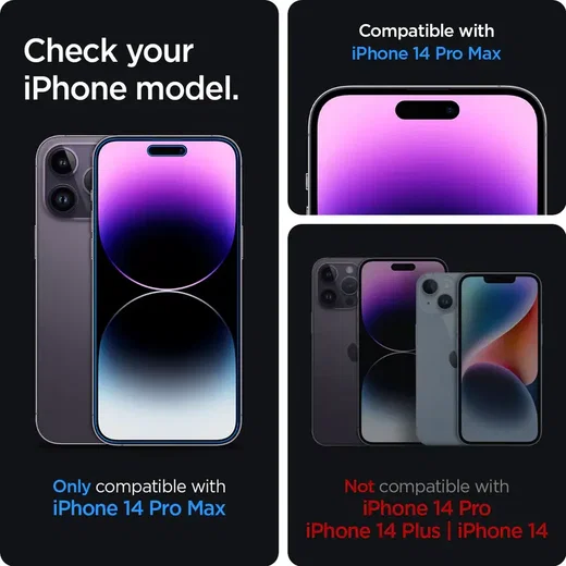 Spigen EZ Fit Glas.tR iPhone 14 Pro Max Privacy Screen Protector 2-Pack ...