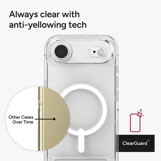 ZAGG Crystal Palace Snap Kickstand Apple iPhone Air Hoesje MagSafe Transparant afbeelding 6