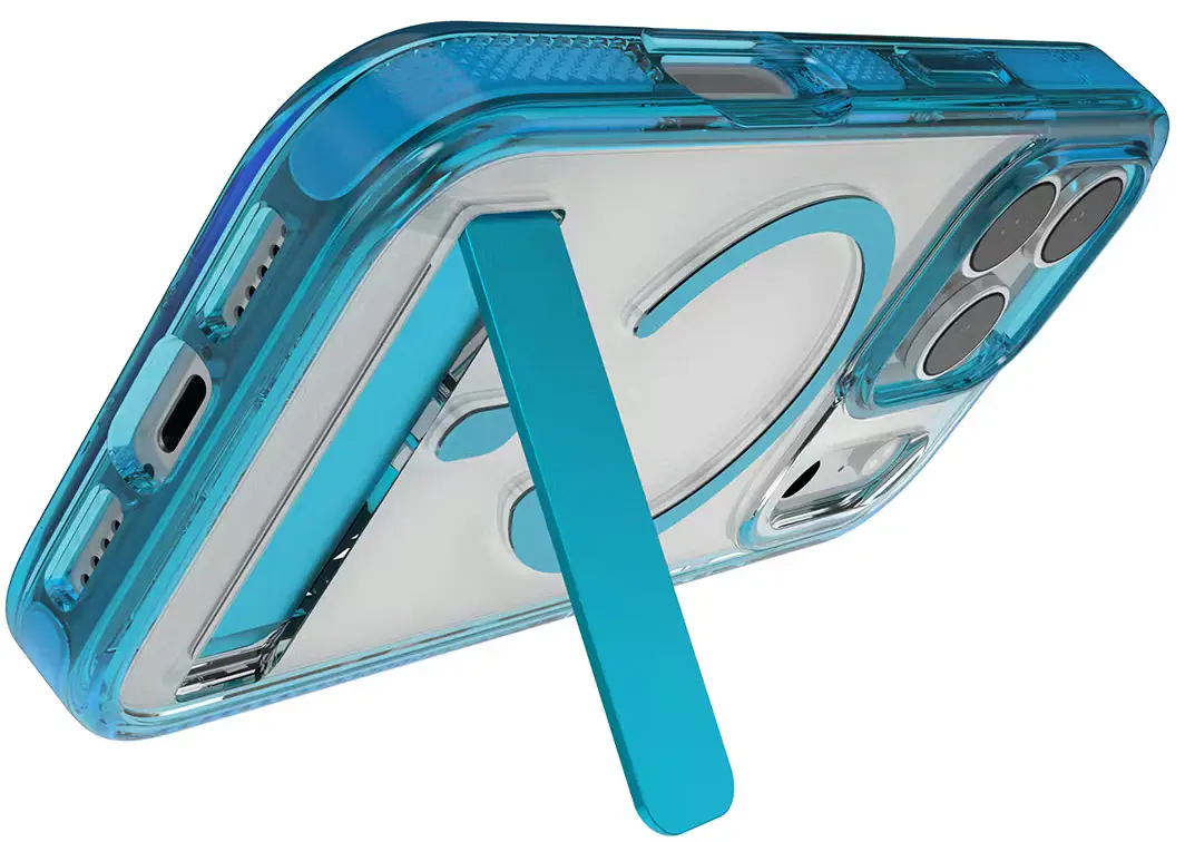 ZAGG Santa Cruz Snap Stand Apple IPhone 17 Pro Hoesje MagSafe Blauw afbeelding 3