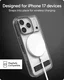 ZAGG Santa Cruz Snap Stand Apple iPhone 17 Pro Hoesje MagSafe Zwart afbeelding 4