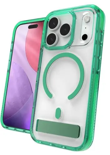 ZAGG Santa Cruz Snap Stand Apple IPhone 17 Pro Hoesje MagSafe Groen afbeelding 1