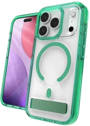 ZAGG Santa Cruz Snap Stand Apple iPhone 17 Pro Max Hoesje MagSafe Groen afbeelding
