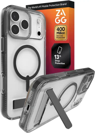 ZAGG Santa Cruz Snap Stand Apple iPhone 17 Pro Max Hoesje MagSafe Zwart afbeelding 10