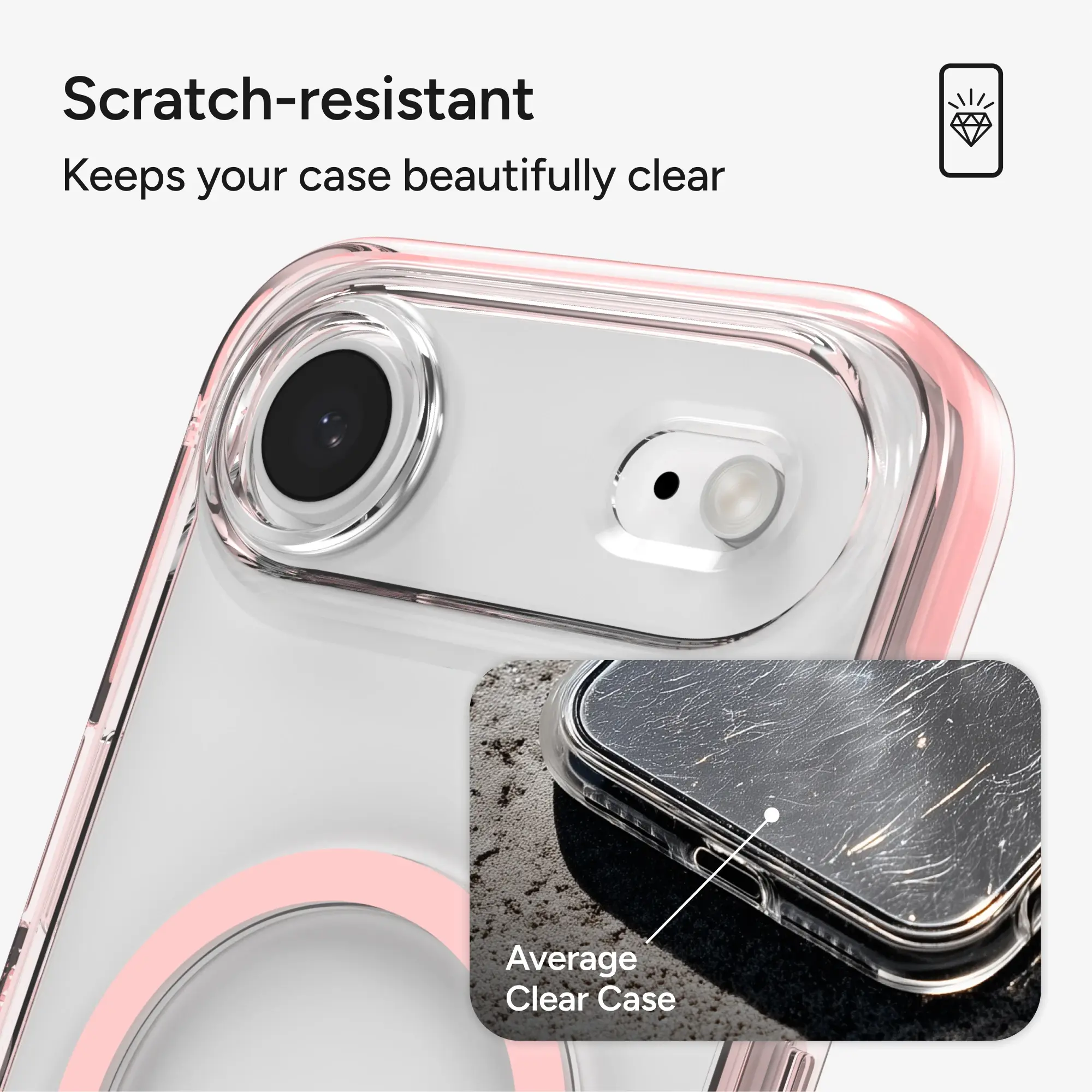ZAGG Santa Cruz Snap Apple iPhone Air Hoesje MagSafe Back Cover Roze afbeelding 6