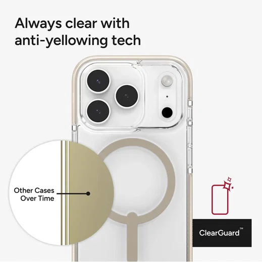 ZAGG Santa Cruz Snap Apple iPhone 17 Pro Max Hoesje MagSafe Back Cover Titanium afbeelding 6