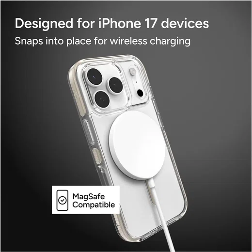 ZAGG Santa Cruz Snap Apple iPhone 17 Pro Max Hoesje MagSafe Back Cover Titanium afbeelding 3