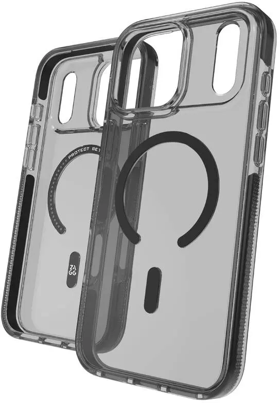ZAGG Santa Cruz Snap iPhone 17 Pro Max Hoesje MagSafe Back Cover Matte Black afbeelding 4