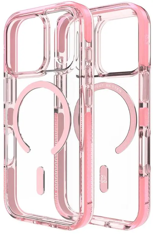 ZAGG Santa Cruz Snap Apple iPhone 17 Pro Hoesje MagSafe Back Cover Roze afbeelding 2