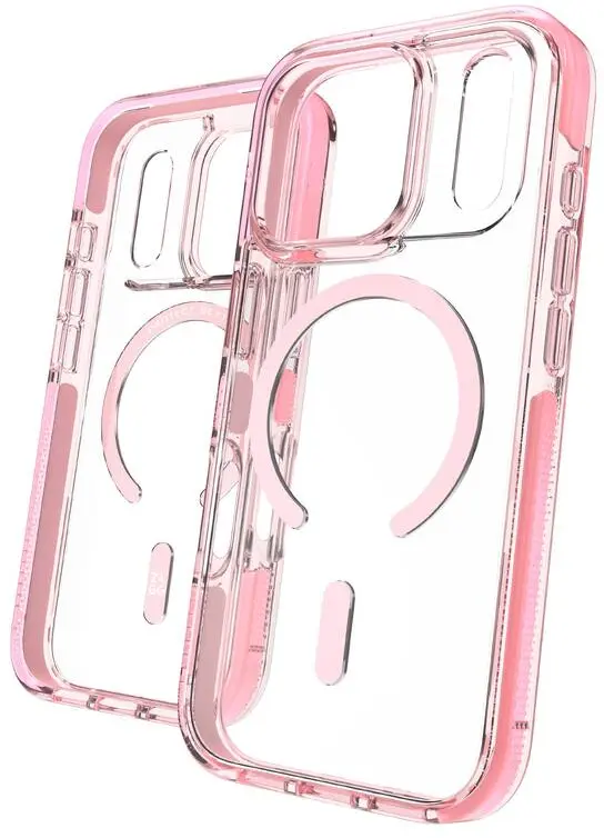 ZAGG Santa Cruz Snap Apple iPhone 17 Pro Hoesje MagSafe Back Cover Roze afbeelding 1