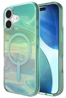 ZAGG Milan Snap Apple iPhone 17 Hoesje MagSafe Back Cover Irid OilSlick afbeelding 1