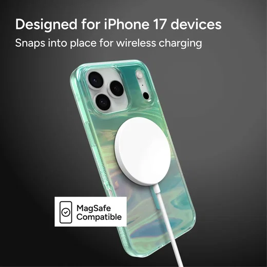 ZAGG Milan Snap Apple iPhone 17 Pro Hoesje MagSafe Back Cover Irid OilSlick afbeelding 2