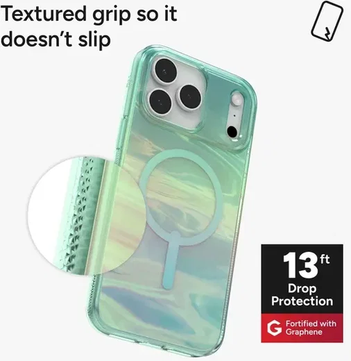 ZAGG Milan Snap Apple iPhone 17 Pro Hoesje MagSafe Back Cover Irid OilSlick afbeelding 8