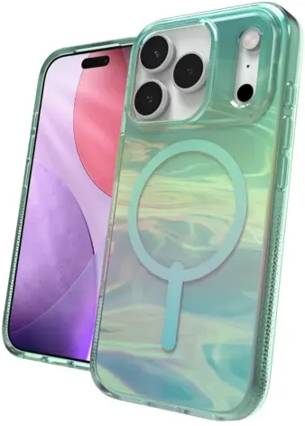 ZAGG Milan Snap Apple iPhone 17 Pro Hoesje MagSafe Back Cover Irid OilSlick afbeelding 1