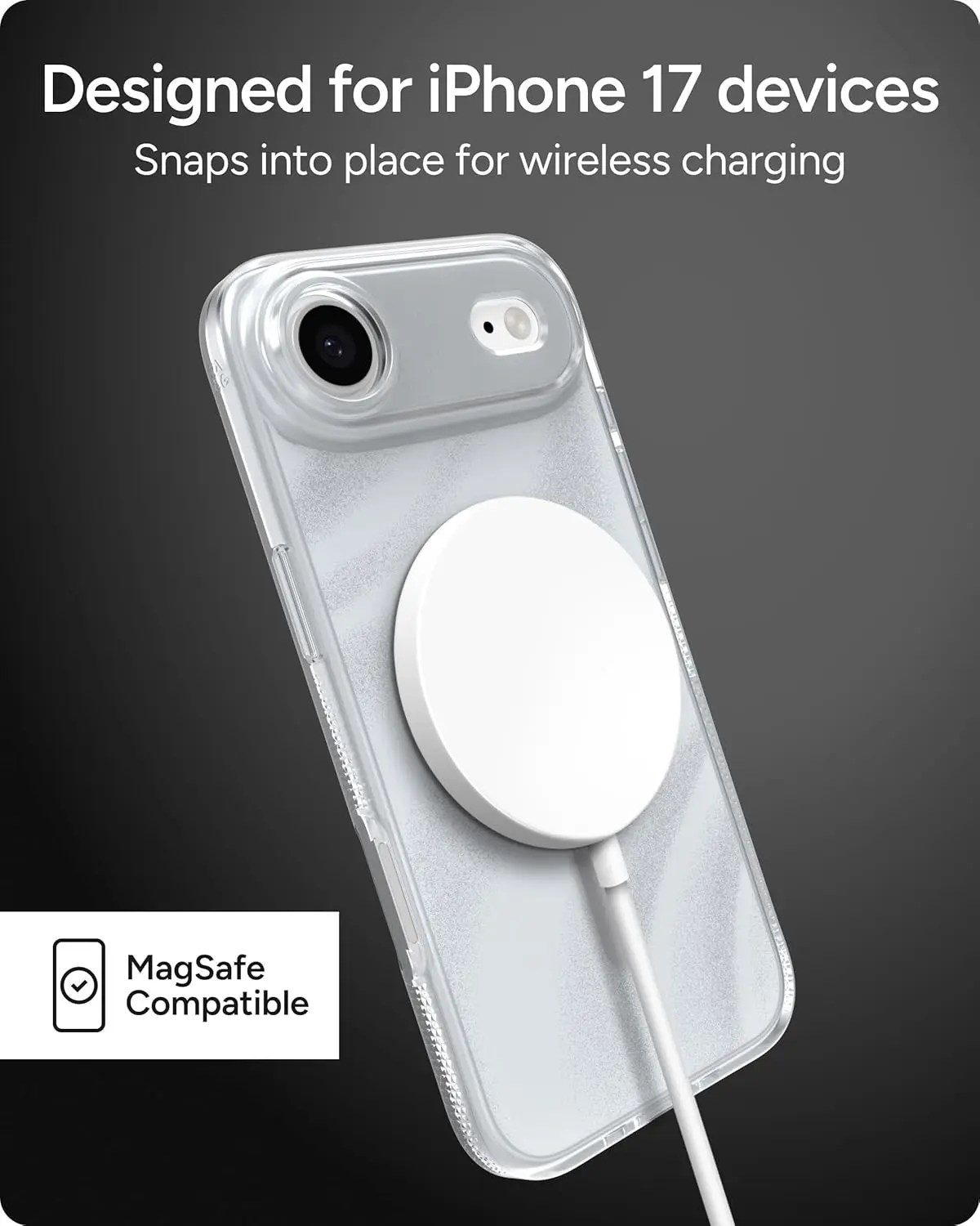 ZAGG Milan Snap Apple Air Hoesje MagSafe Back Cover Swirl Silver afbeelding 8