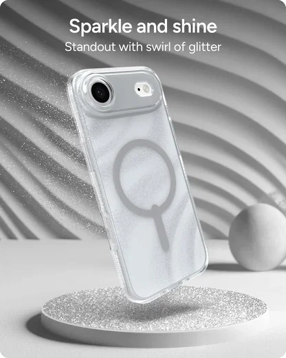 ZAGG Milan Snap Apple Air Hoesje MagSafe Back Cover Swirl Silver afbeelding 5