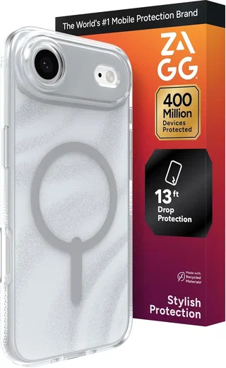 ZAGG Milan Snap Apple Air Hoesje MagSafe Back Cover Swirl Silver afbeelding 1