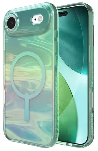 ZAGG Milan Snap Apple iPhone Air Hoesje MagSafe Back Cover Irid OilSlick afbeelding 1