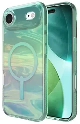ZAGG Milan Snap Apple iPhone Air Hoesje MagSafe Back Cover Irid OilSlick afbeelding