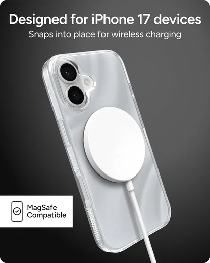 ZAGG Milan Snap Apple iPhone 17 Hoesje MagSafe Back Cover Swirl Silver afbeelding 3