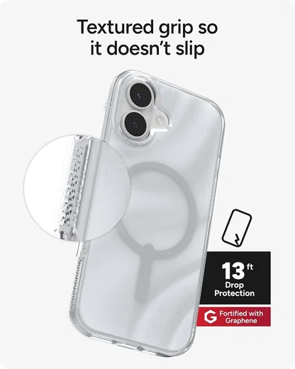 ZAGG Milan Snap Apple iPhone 17 Hoesje MagSafe Back Cover Swirl Silver afbeelding 5