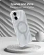 ZAGG Milan Snap Apple iPhone 17 Hoesje MagSafe Back Cover Swirl Silver afbeelding 4