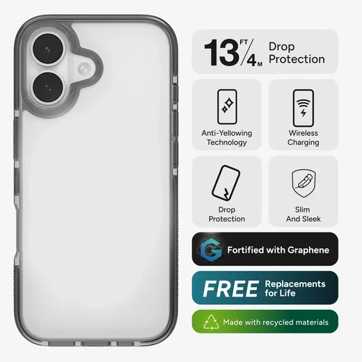 ZAGG Santa Cruz Apple iPhone 17 Hoesje Back Cover Zwart afbeelding 3