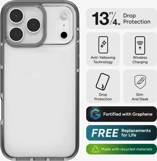 ZAGG Santa Cruz Apple iPhone 17 Pro Max Hoesje Back Cover Zwart afbeelding 7
