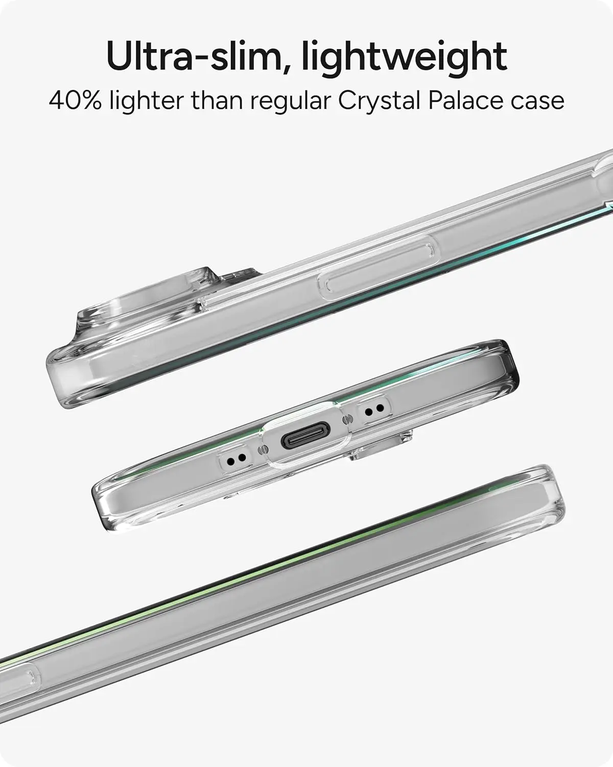 ZAGG Crystal Palace Lite Apple iPhone Air Hoesje Back Cover Transparant afbeelding 6