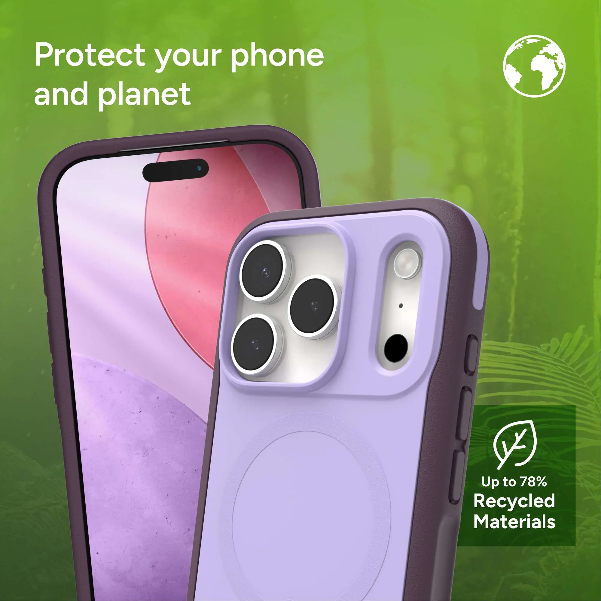 ZAGG Sedona Snap Kickstand Apple iPhone 17 Pro Hoesje MagSafe Back Cover Paars afbeelding 10