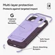ZAGG Sedona Snap Kickstand Apple iPhone 17 Pro Hoesje MagSafe Back Cover Paars afbeelding 9