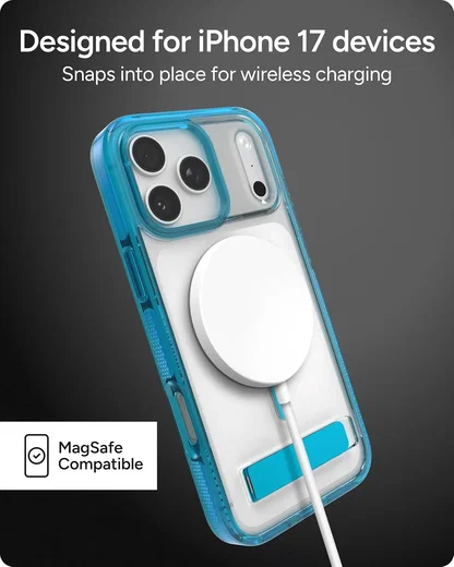 ZAGG Santa Cruz Snap iPhone 17 Pro Max Hoesje MagSafe Back Cover Blauw afbeelding 8