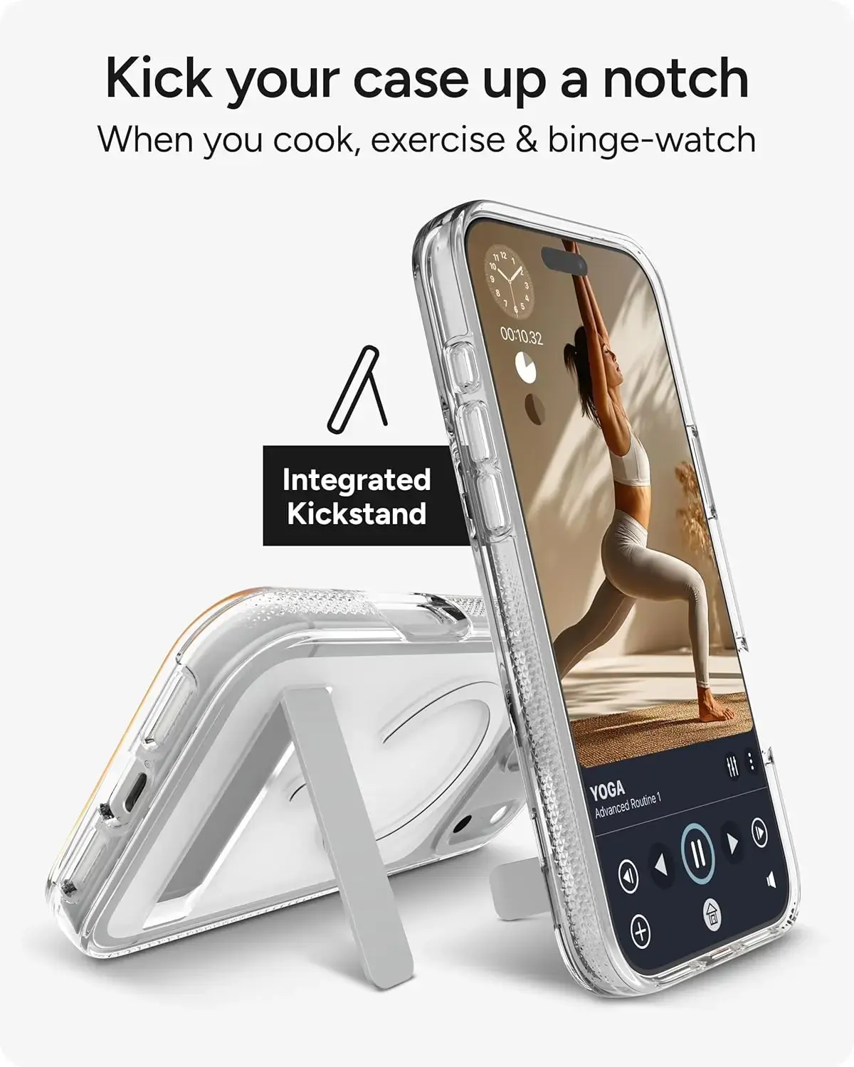 ZAGG Crystal Palace Snap Stand CB iPhone 17 Pro Max Hoesje MagSafe Transparant afbeelding 8