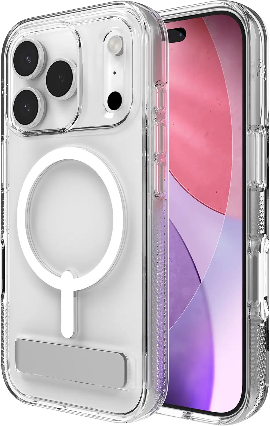 ZAGG Crystal Palace Snap Stand CB iPhone 17 Pro Max Hoesje MagSafe Transparant afbeelding 1