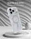 ZAGG Milan Snap Apple iPhone 17 Pro Max Hoesje MagSafe Back Cover Glitter afbeelding 3